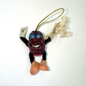 Vintage California Raisins Bendable Ornament 80s Claymation